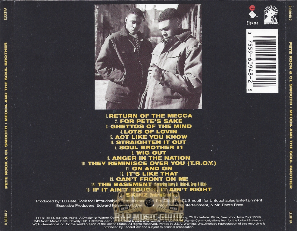 Pete Rock & C.L. Smooth - Mecca & The Soul Brother: CD | Rap Music